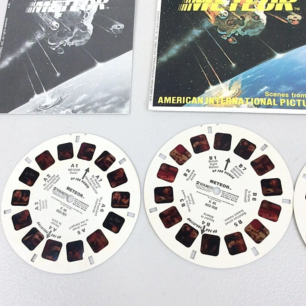 VTG 1979 View Master GAF‎ Meteor K46 Showtime 3 Reel Set